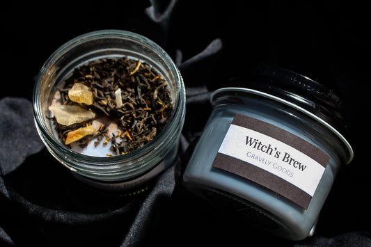 Witch's Brew Crystal Candle by Gravely Goods