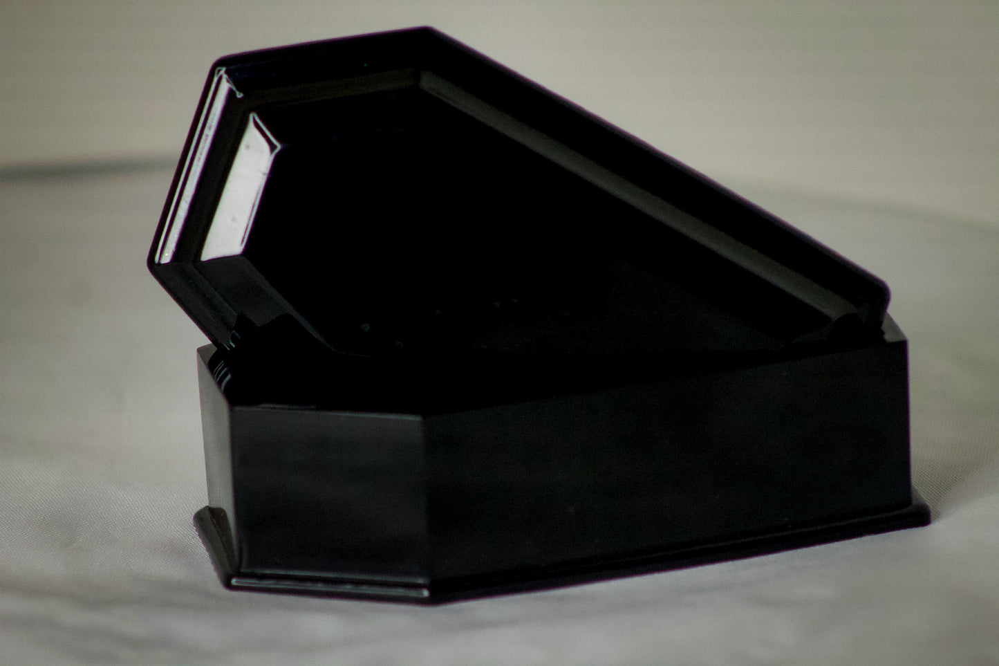 Black Resin Coffin Trinket Box by Gravely Goods