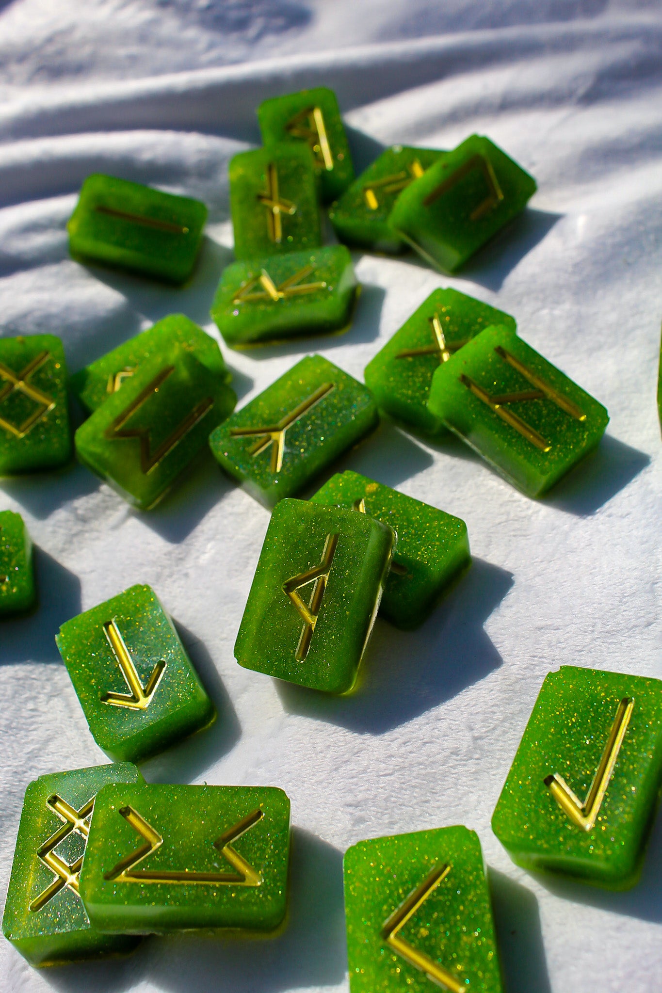 24-Piece Set of Resin Runes by Gravely Goods